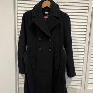 J.Crew black Dana womens wool/cashmere coat size 2